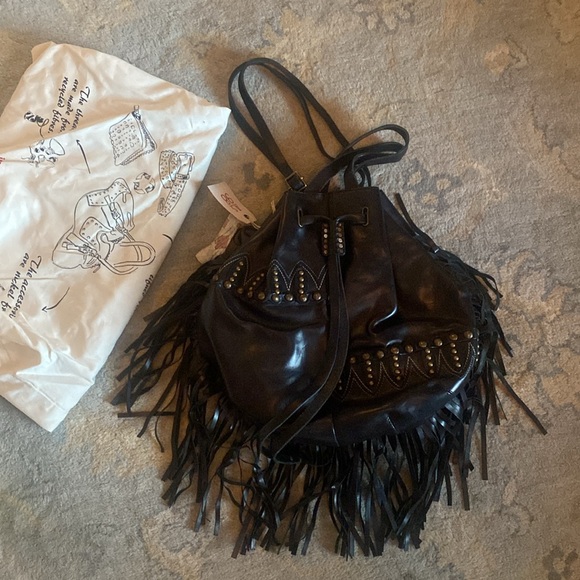 A.S.98  CASSIE bag brand new with tags and dust bag from Italy leather Harlow - Picture 6 of 11